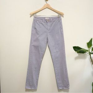 Chino by Anthropologie Pastel Lilac Purple Mid Rise Cotton Pants